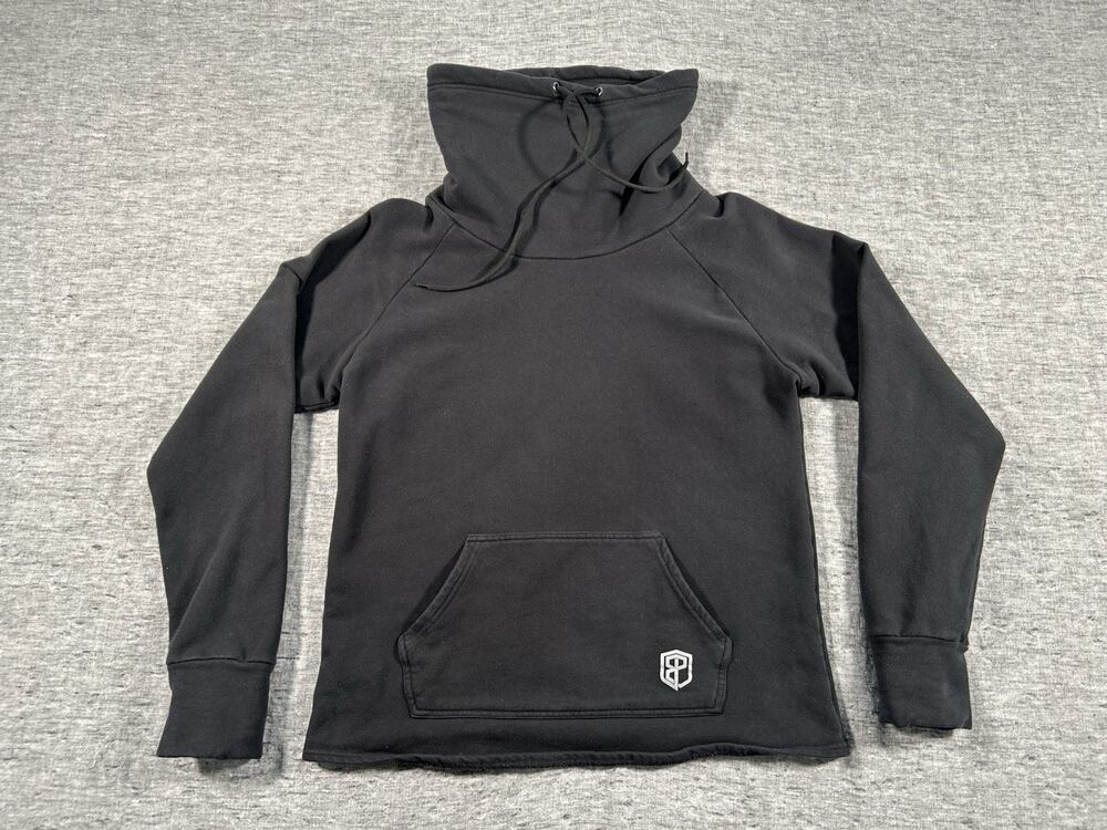 Born Primitive Sweatshirt Womens Large Cowl At The Half Moon Black Pullover